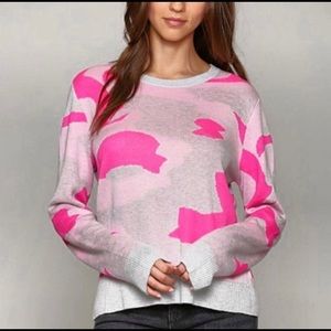 NEW Fate neon pink camo sweater.Super soft light weight; not itchy!